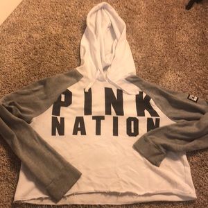 Cropped PINK hoodie